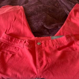 NWT Christopher & Banks classic Fit melon ankle jeans size 12P slimming